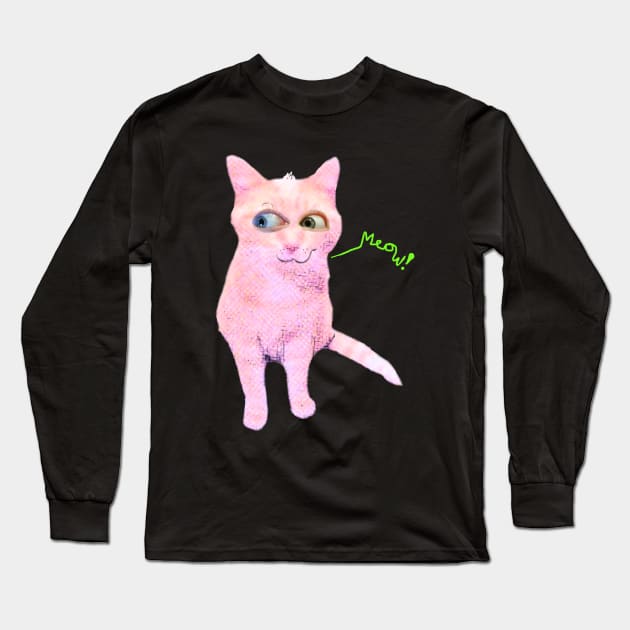 Cat! Long Sleeve T-Shirt by alf88